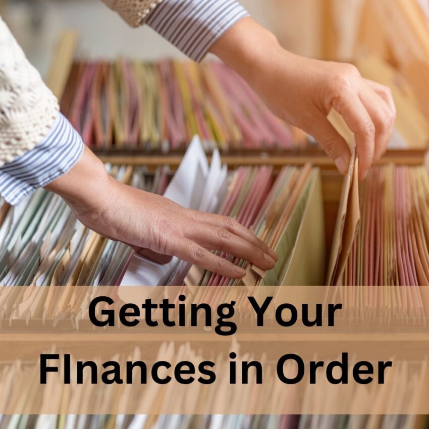 getting your finances in order